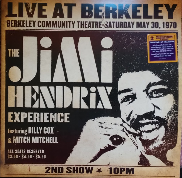 JIMI HENDRIX EXPERIENCE - LIVE AT BERKELEY PLAK ÖN