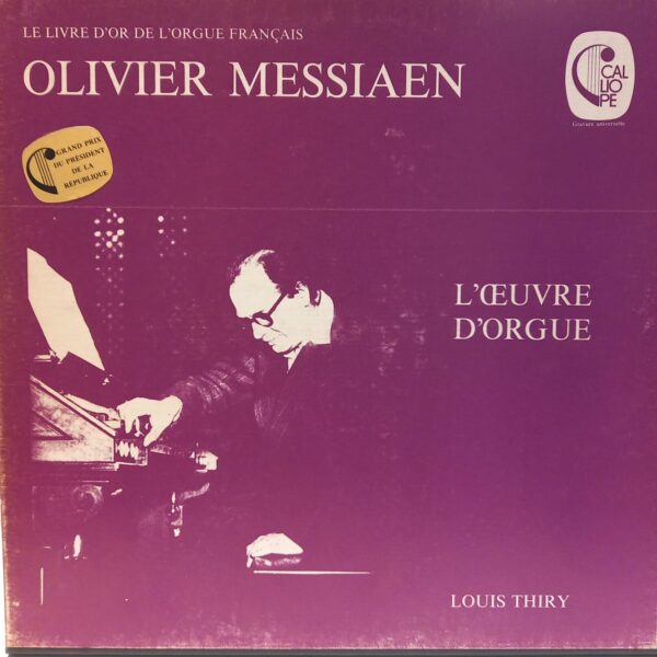 OLIVIER MESSIAEN - LOUIS THIRY - L'OUVRE D'ORGUE PLAK ÖN